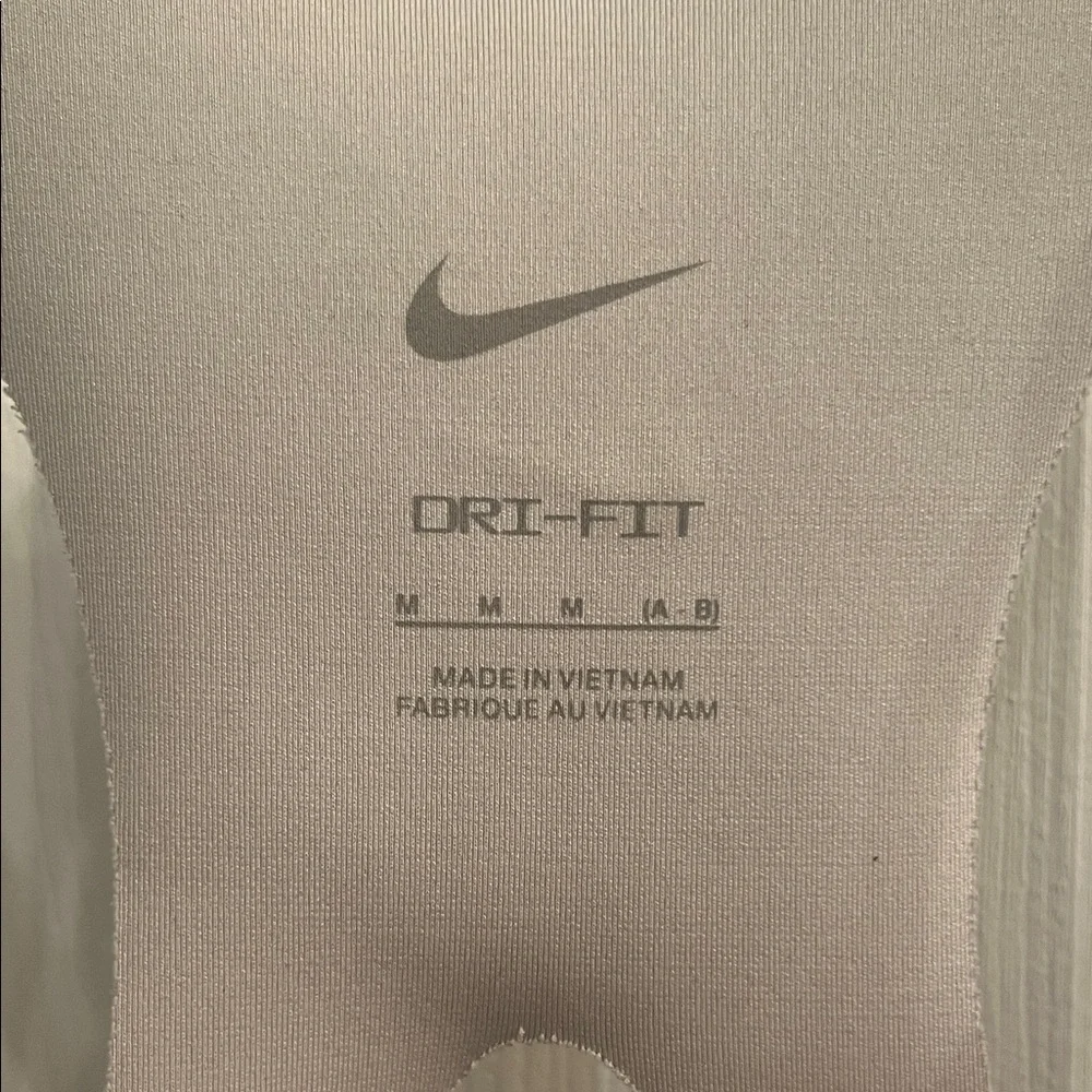 Nike Women's Cream Zip Sports Bra
